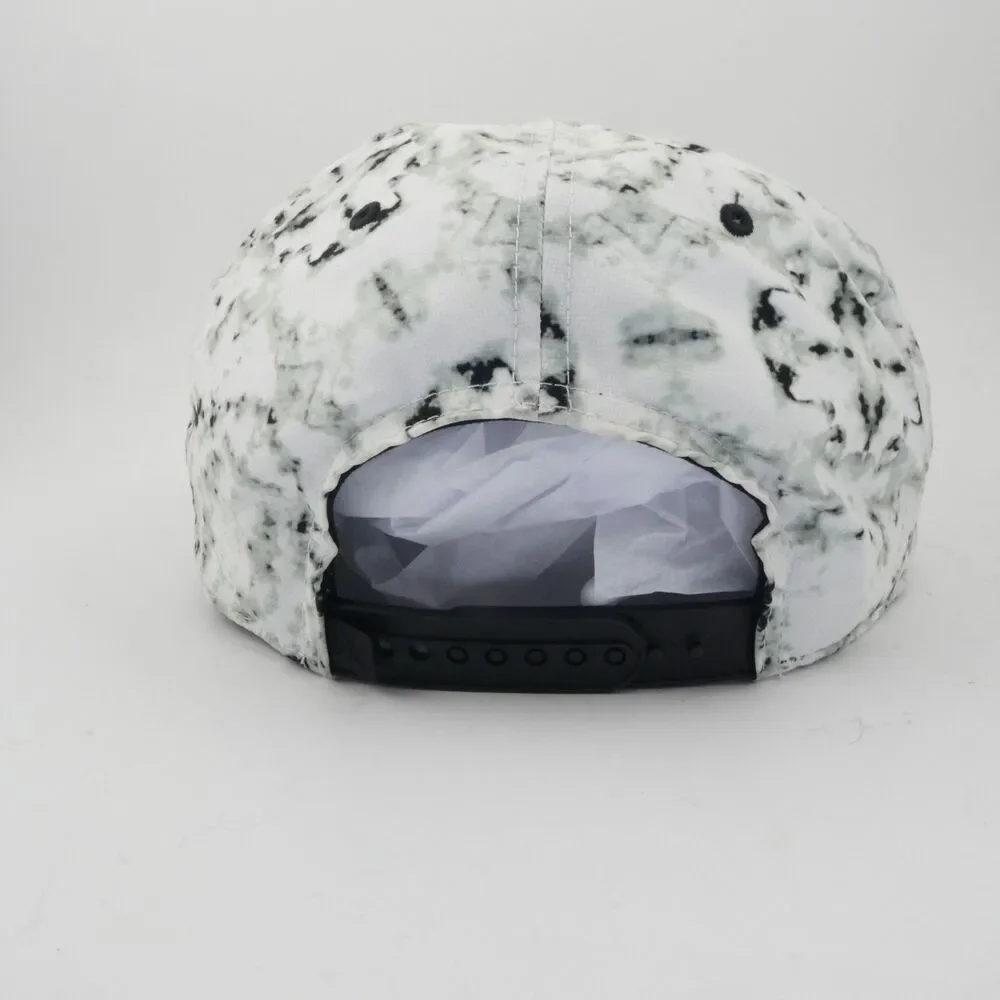 Air Jordan Hat Men White Black Seasonal Print Jumpman Snap Back Cap -RARE-